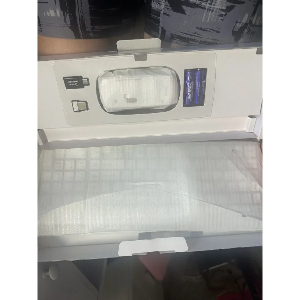 TopMate Wireless Keyboard and Mouse Combo Ultra Slim Silent Silver White